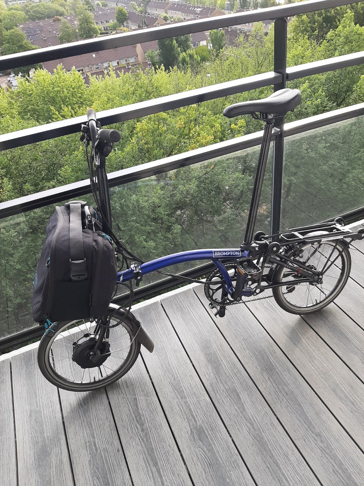 elektrische vouwfiets brompton 6 versnellingen, Fietsen en Brommers, Ophalen of Verzenden, Zo goed als nieuw, 16 tot 18 inch