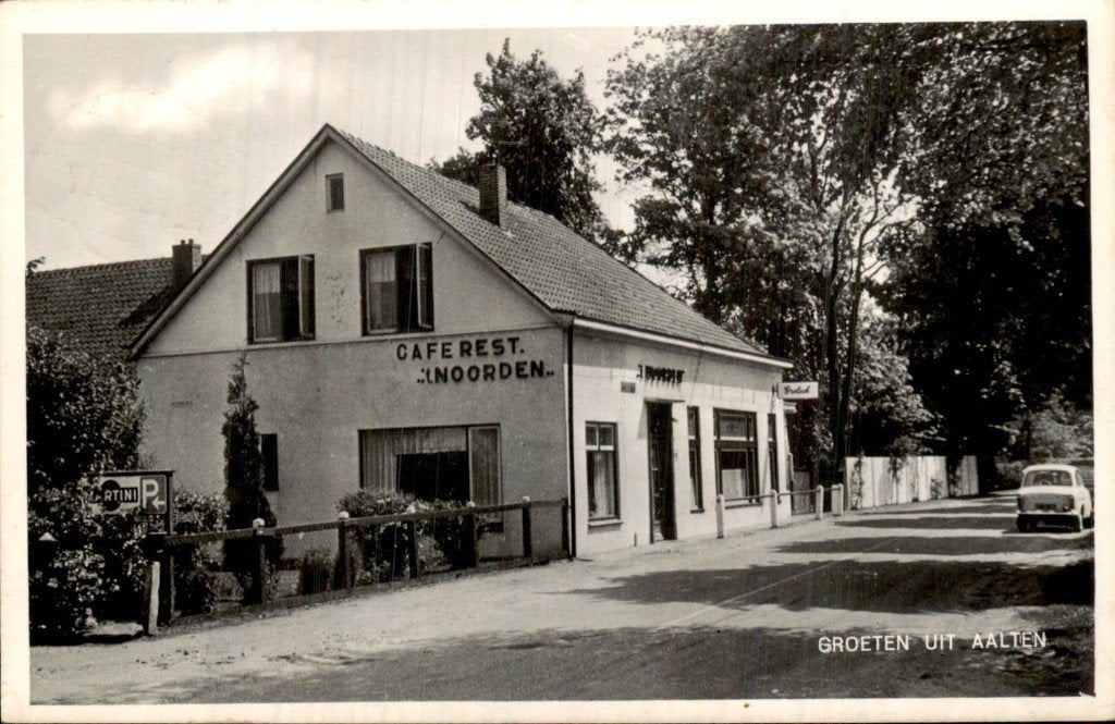 Aalten - Café-Rest. - T Noorden, Ophalen of Verzenden, 1940 tot 1960, Gelopen, Gelderland