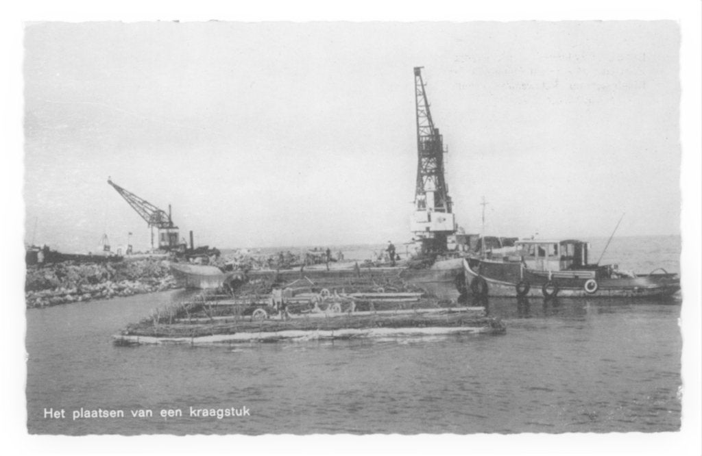 939980 Zuiderzeewerken Kaagstukken sleepboot  Onbeschreven, Ophalen of Verzenden, 1960 tot 1980, Ongelopen, Gelderland