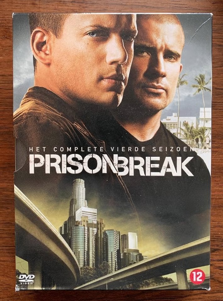 6-DVD Prison Break; het complete vierde seizoen; Wentworth M, Vanaf 12 jaar, Ophalen of Verzenden, Zo goed als nieuw, Actie en Avontuur