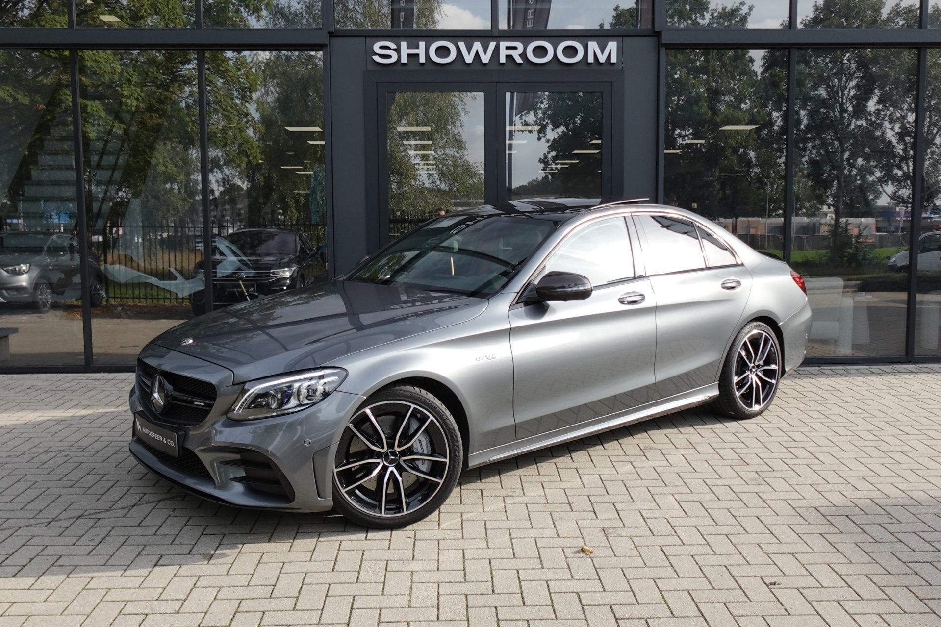 Mercedes-Benz C-klasse 43 4MATIC Premium Plus PANO BURMESTER, Auto's, Automaat, Dealer onderhouden, Adaptive Cruise Control, 390 pk