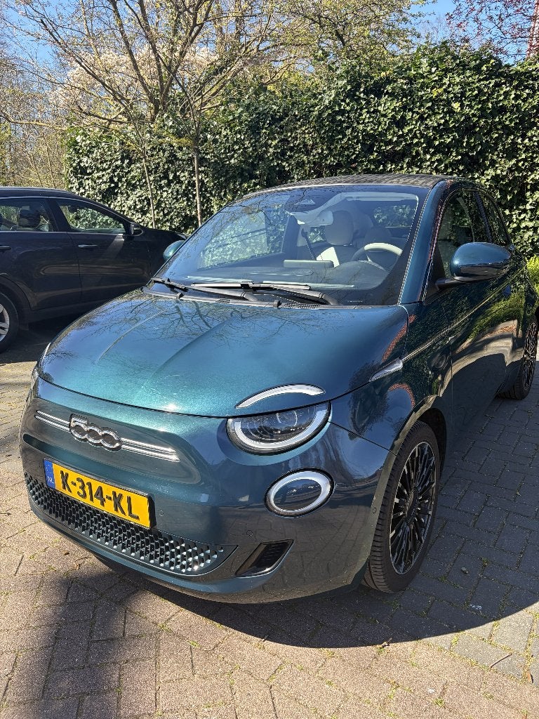 Fiat 500e 24kWh 70pk Aut 2020 Ocean Green, La Prima, Auto's, Cabriolet, Origineel Nederlands, Particulier, 25 min