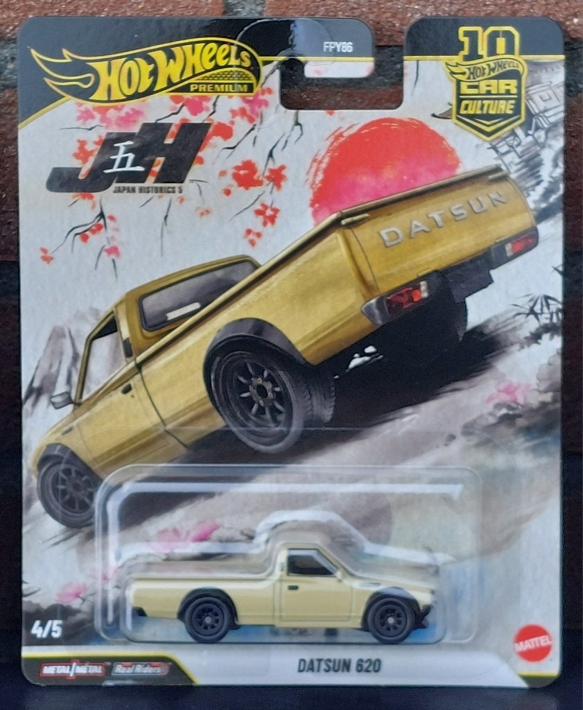 Hot Wheels 1/64 JKF12 Datsun 620, cream, Ophalen of Verzenden, Nieuw, Auto