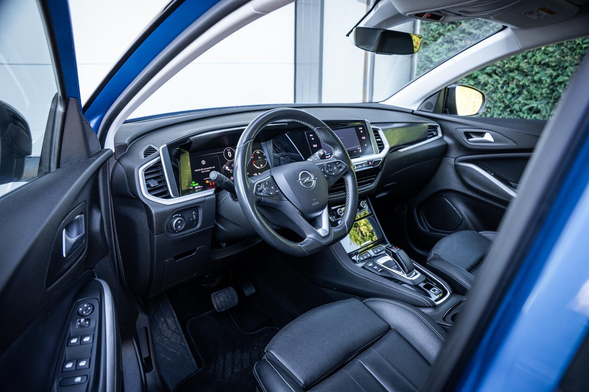 Opel Grandland 1.6 Turbo Plug-In Hybrid Ultimate |Leder|Stoe, Auto's, Dealer onderhouden, Euro 6, 4 cilinders, Blauw