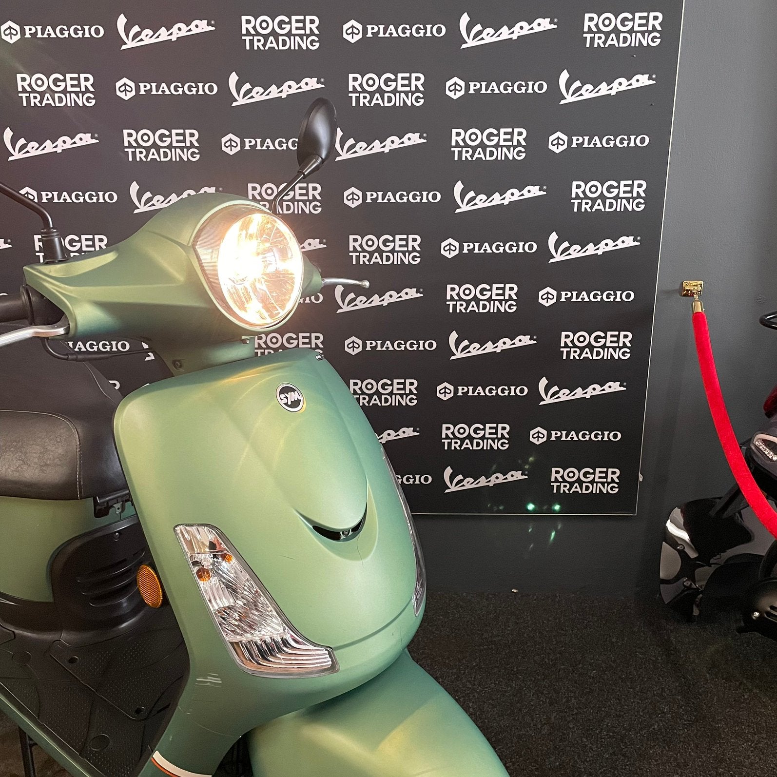 Sym Fiddle II 50 Brom 4T E5 Mat Groen 2022 - 8.462km, Ophalen, Overige modellen, Q, Maximaal 45 km/u