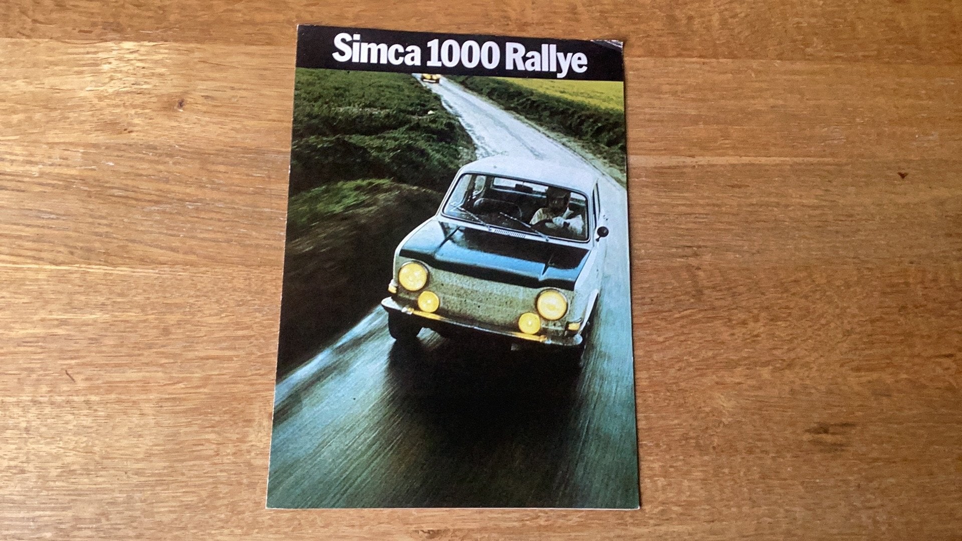 Simca 1000 Rallye brochure, Ophalen of Verzenden, Zo goed als nieuw, Overige merken