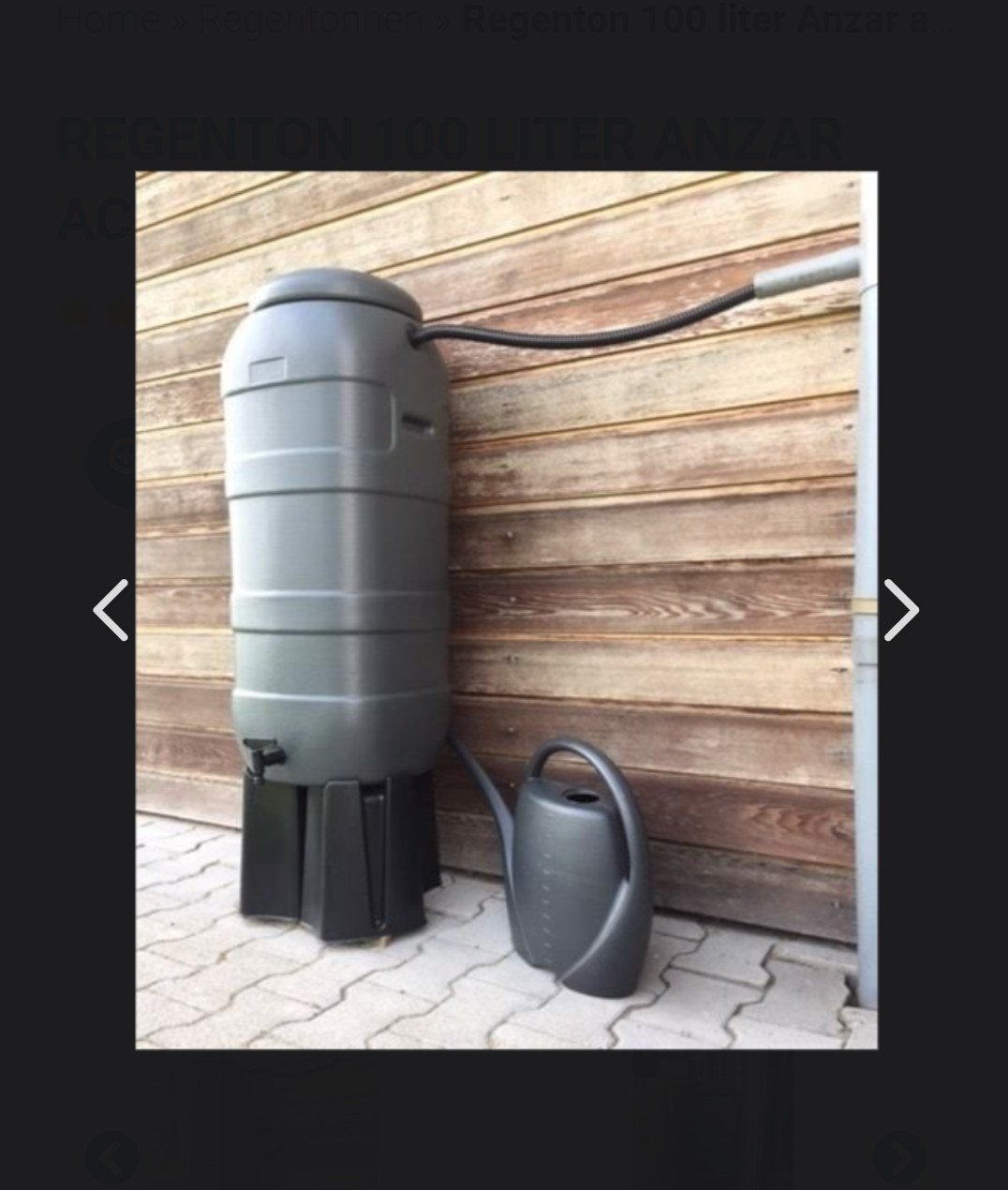 Voet voor regenton 90 liter, 75 tot 150 liter, Ophalen, Gebruikt, Kunststof