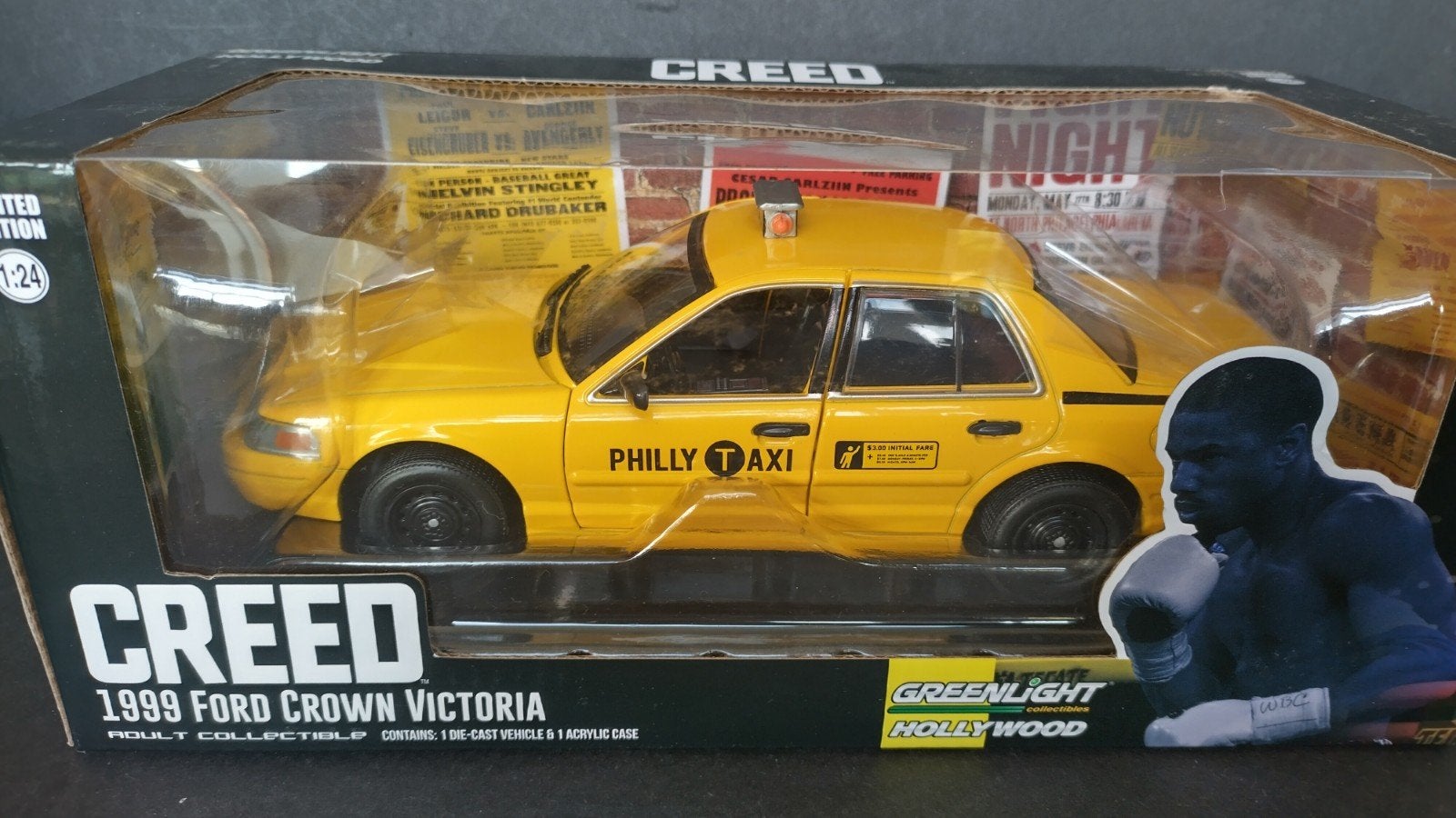Ford Crown Victoria Philly Taxi Creed 1:24 Greenlight Pol, Overige merken, Auto, Verzenden, Nieuw