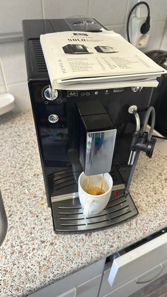Melitta Caffeo Solo & Perfect Milk koffiemachine!, Ophalen of Verzenden, Gebruikt, Koffiemachine, Stoompijpje