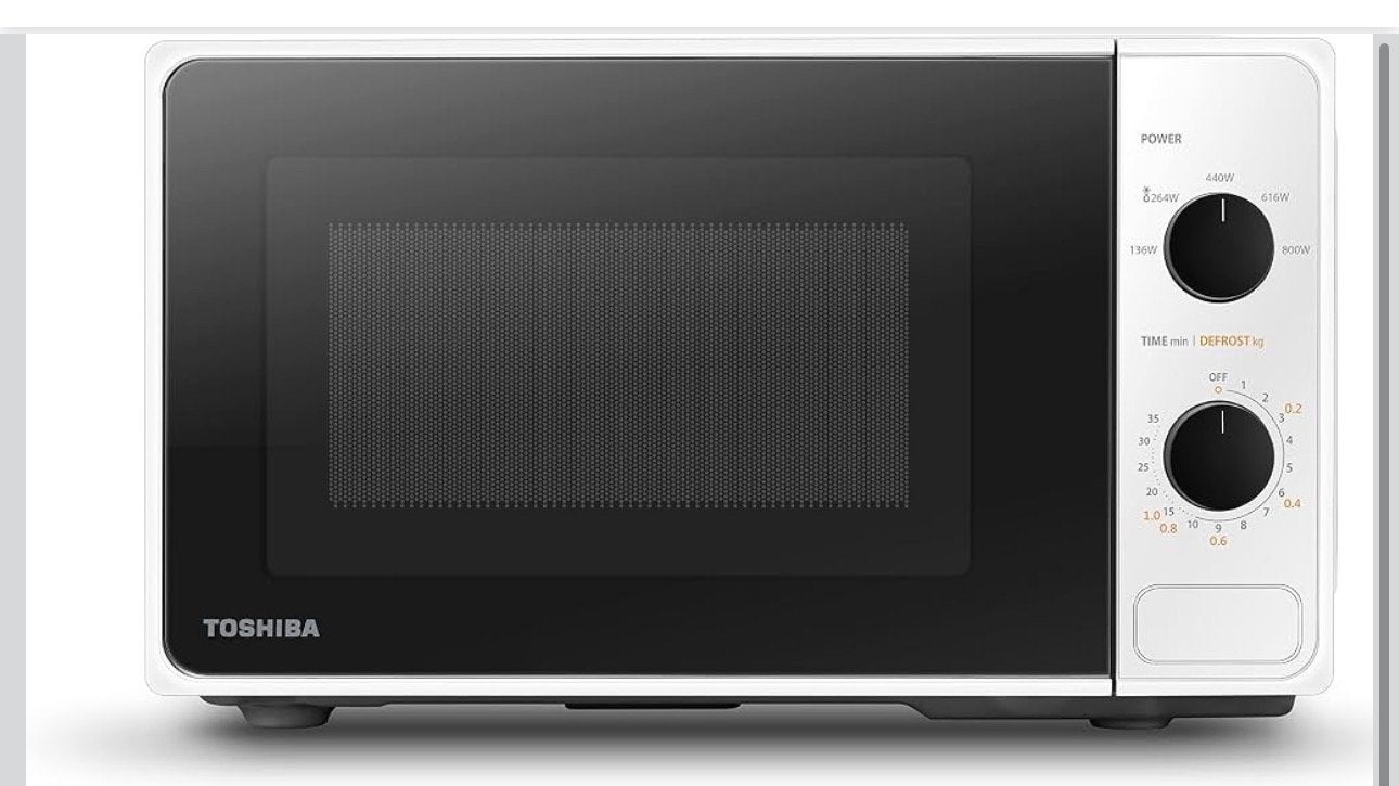 Toshiba Magnetron MWP-MM20P(WH) - Zeer zelden gebruikt, Ophalen, Minder dan 45 cm, Draaiplateau, Vrijstaand