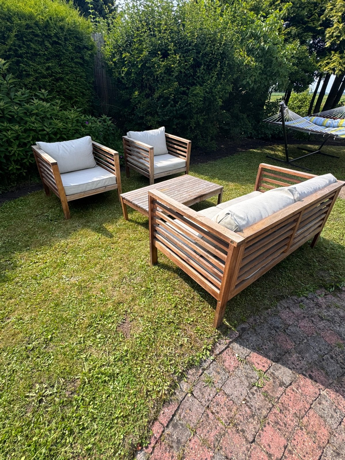 westwing Bo tuin loungeset van acaciahout, Ophalen, Zo goed als nieuw, Hout, Bank