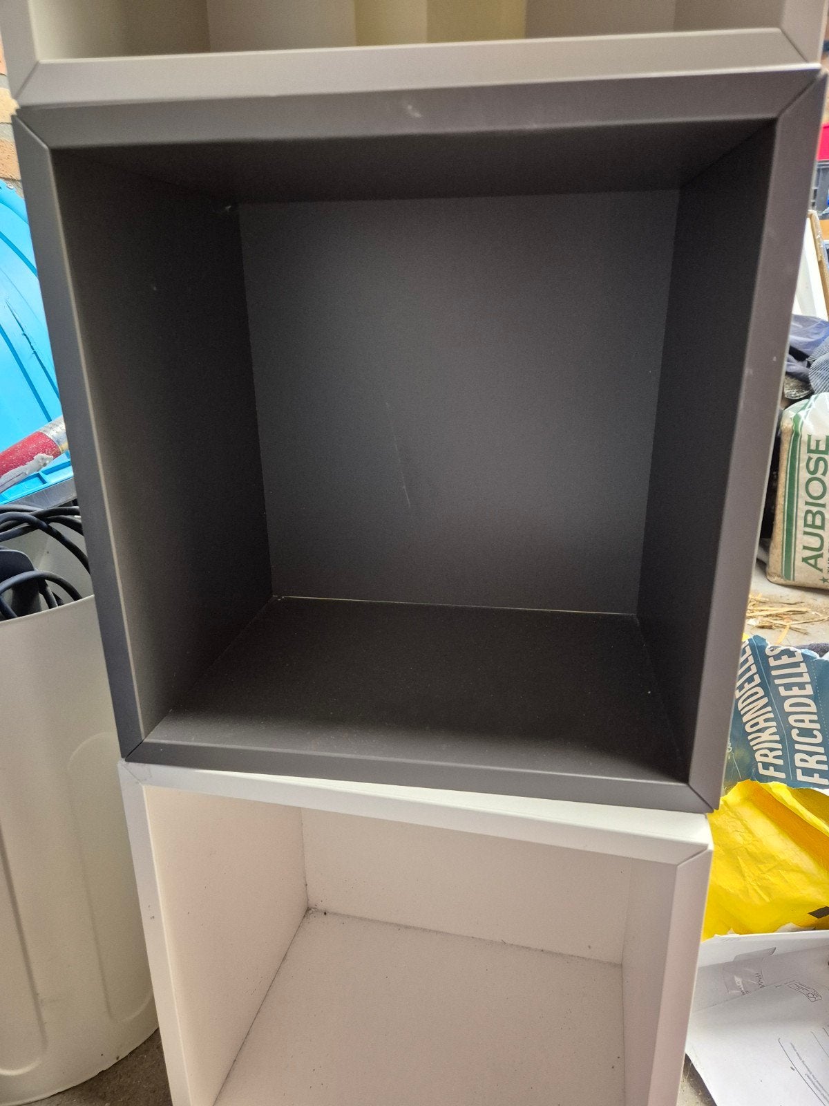 IKEA EKET vakkenkast - grijs antraciet donkergrijs, Ophalen of Verzenden, Zo goed als nieuw
