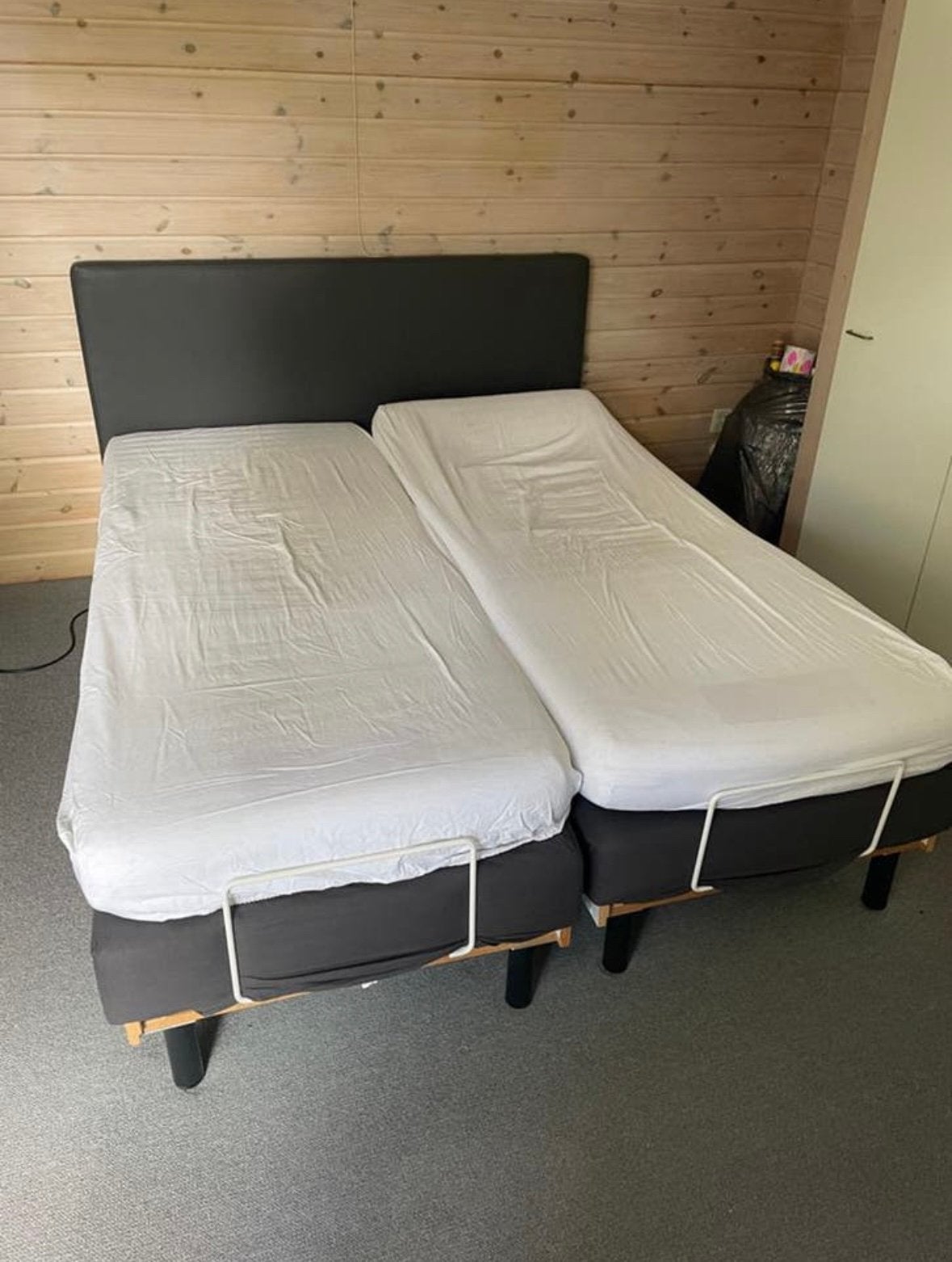 Norma elektrische boxspring 160x200 (met of zonder matras), Ophalen, Tweepersoons, 160 cm, Verstelbaar