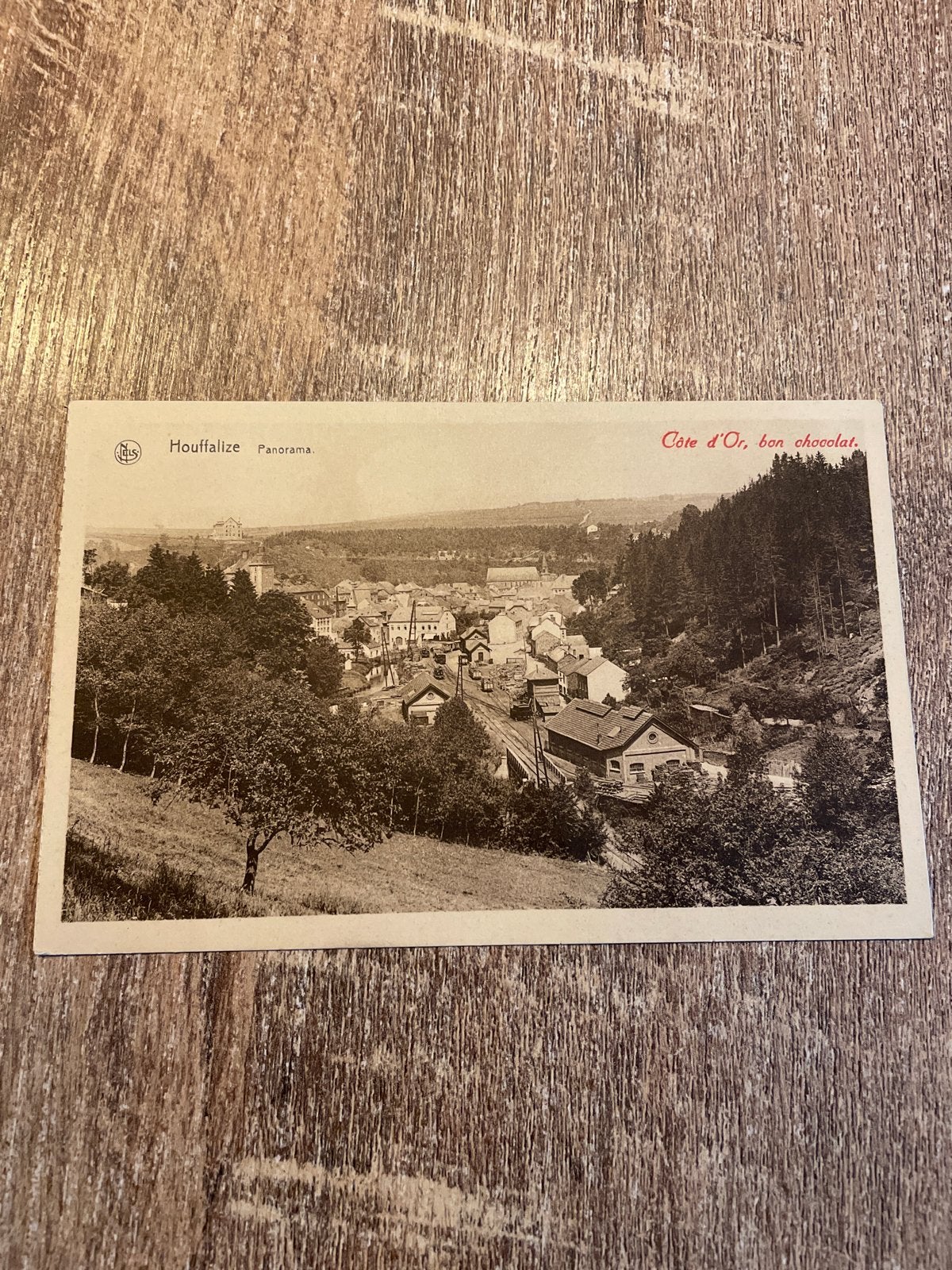 Oude Ansichtkaart Houffalize Panorama - Côte d'Or Chocolat, Ophalen of Verzenden, Ongelopen, Luxemburg