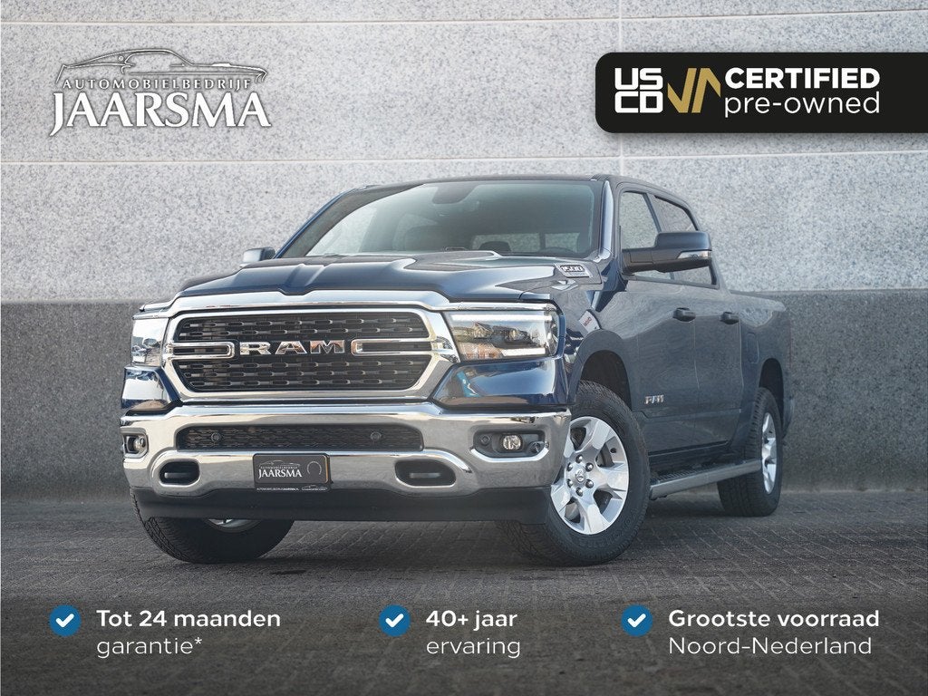 Dodge Ram 1500 Big Horn 3.6L V6 eTorque |Lederen bekleding |, Auto's, Dodge, Automaat, Gebruikt, Blauw, Bedrijf