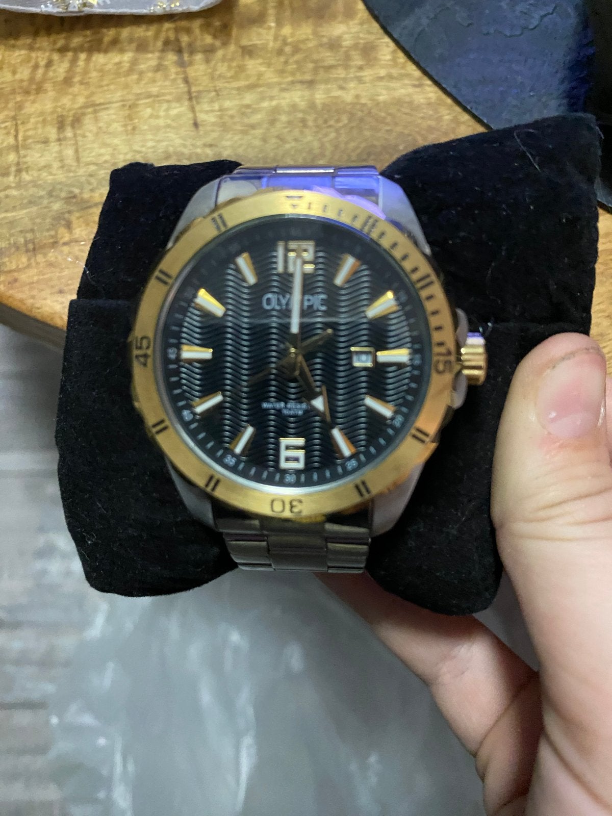 Olympic Herenhorloge - Zo goed als nieuw, Staal, Polshorloge, Zo goed als nieuw, Ophalen