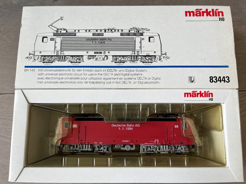 Marklin 83443 ho Hamo locomotief nieuwstaat, Wisselstroom, Locomotief, Verzenden, Zo goed als nieuw