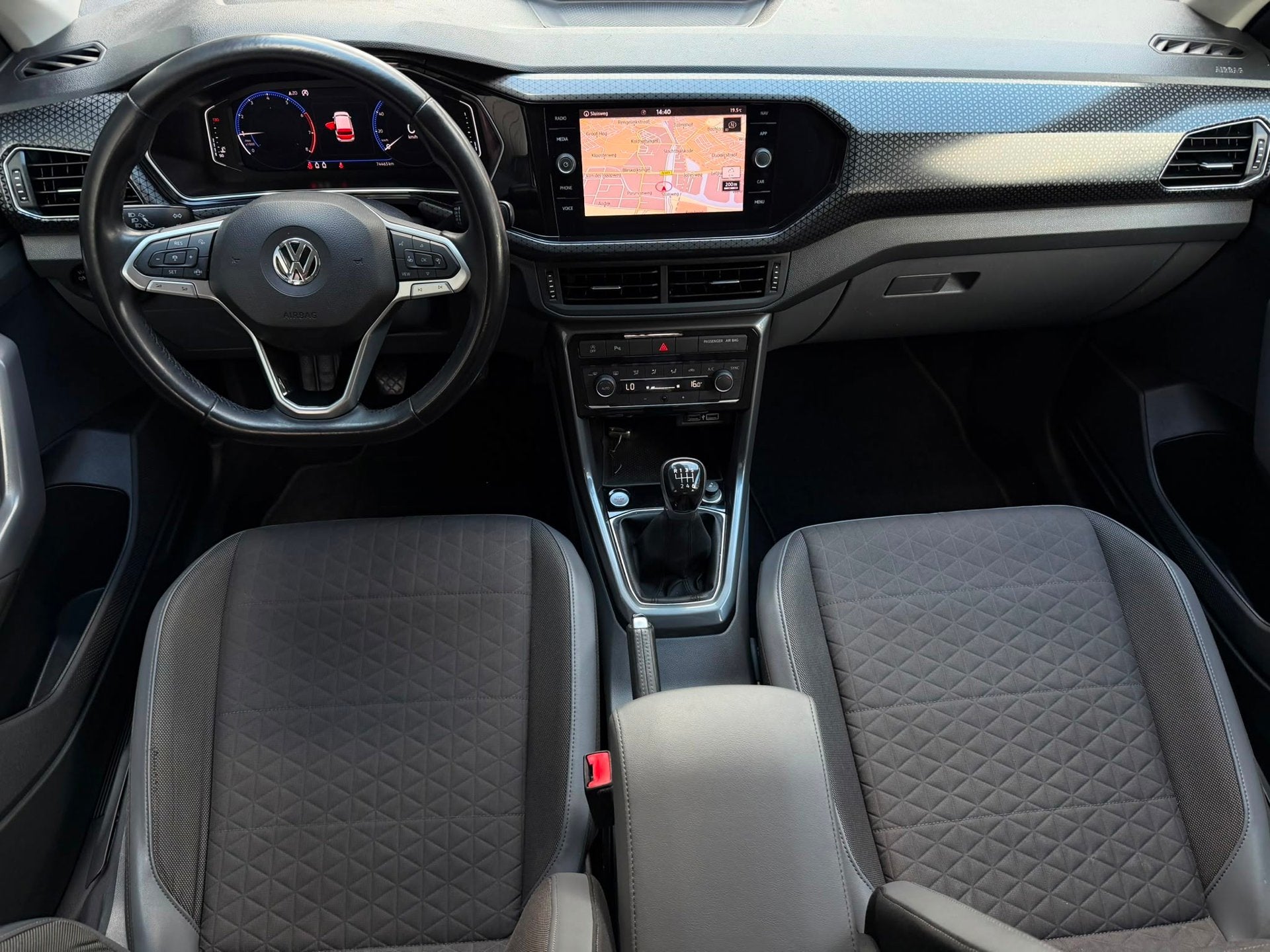Volkswagen T-Cross 1.0 TSI Style Business R-Line|Nieuw APK, Auto's, Voorwielaandrijving, T-Cross, Gebruikt, Blauw