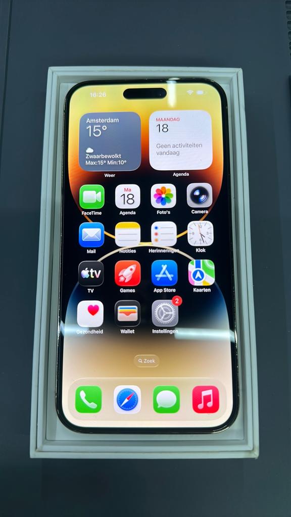 Iphone 14 Pro Max, Telecommunicatie, Mobiele telefoons | Apple iPhone, Ophalen, 128 GB, Zwart, Zo goed als nieuw