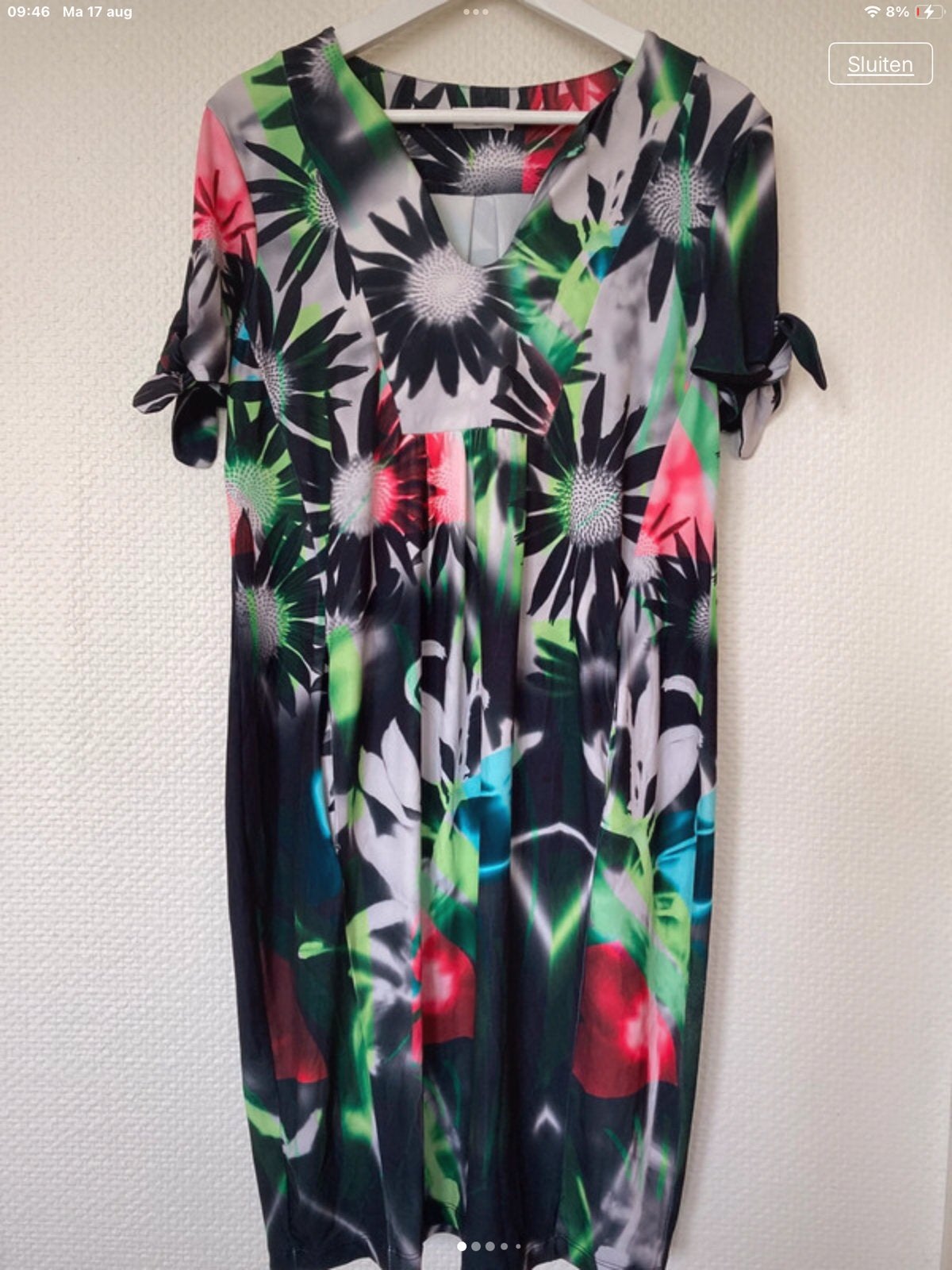 Eroke Jurk Van Travelmateriaal Maat XL, Maat 46/48 (XL) of groter, Zo goed als nieuw, Knielengte, Verzenden