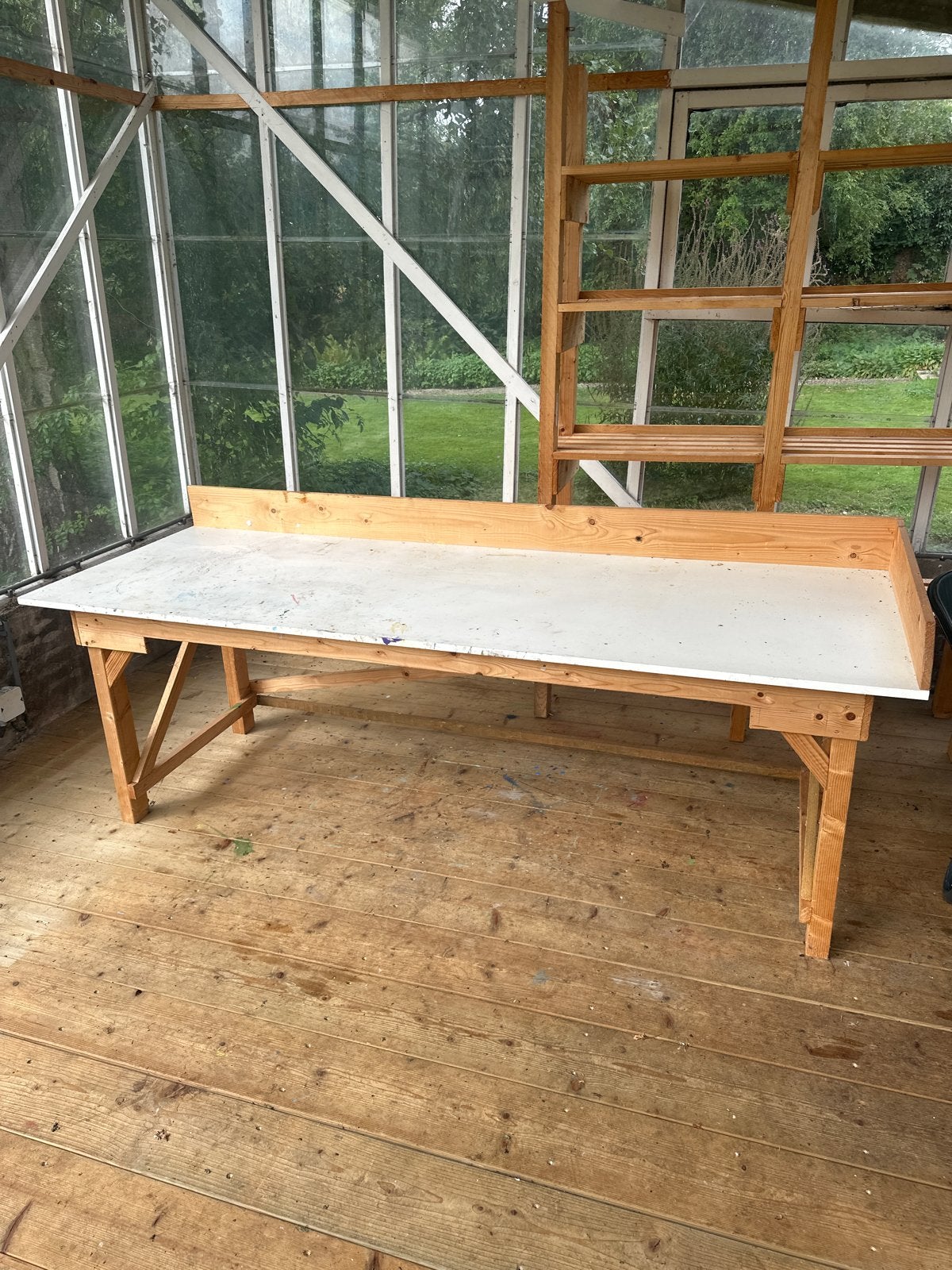 Werkbank 220x80x75 cm - Ideaal voor klussen, Doe-het-zelf en Verbouw, Ophalen, Gebruikt, 170 cm of meer