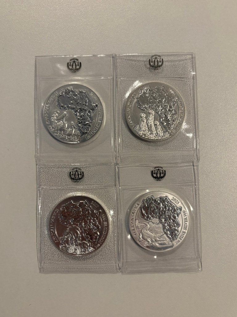 Rwanda African Ounce 2016, 2017, 2022 & 2023 | 1 oz Zilver, Ophalen of Verzenden, Zilver