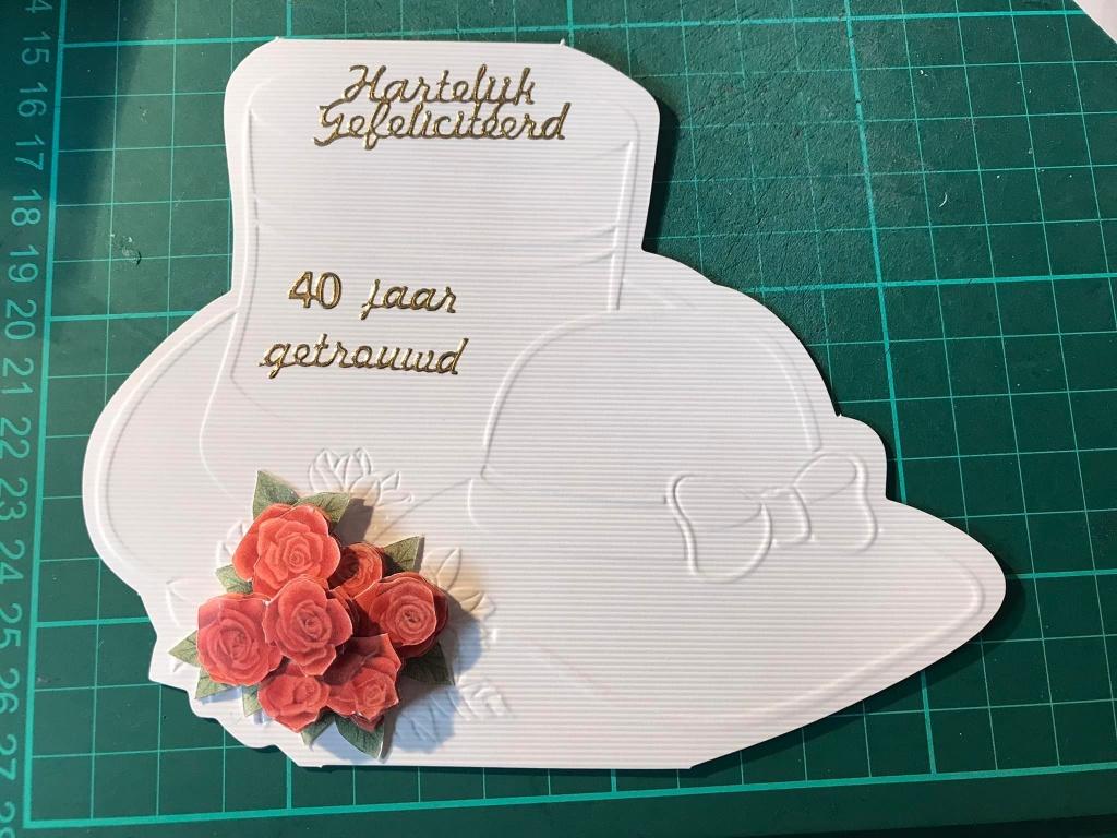 Diverse 40 jaar getrouwd kaarten, Hobby en Vrije tijd, Ophalen of Verzenden, Nieuw, Overige thema's