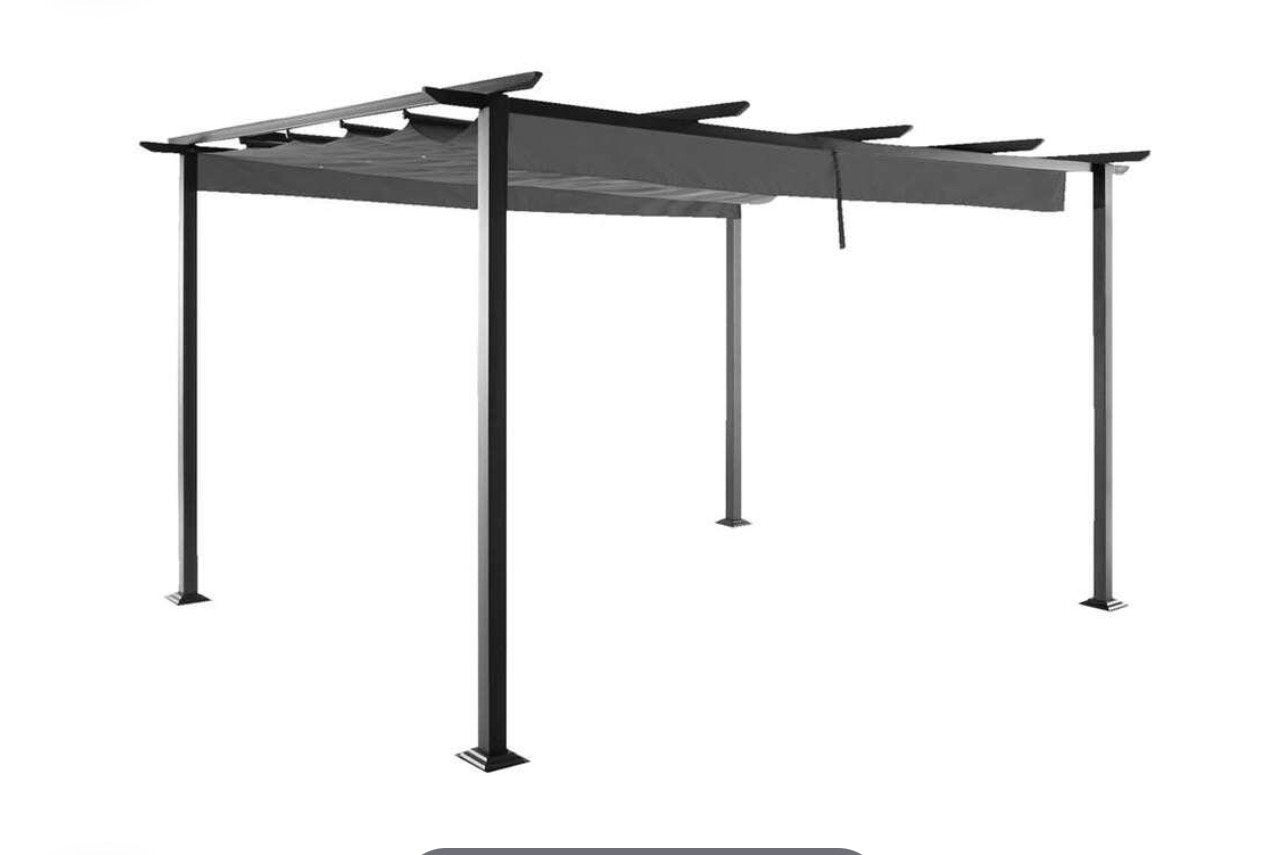Nieuwe pergola 300x300 cm met uitschuifbaar doek, Ophalen, Overige typen, Nieuw, 250 cm tot 450 cm