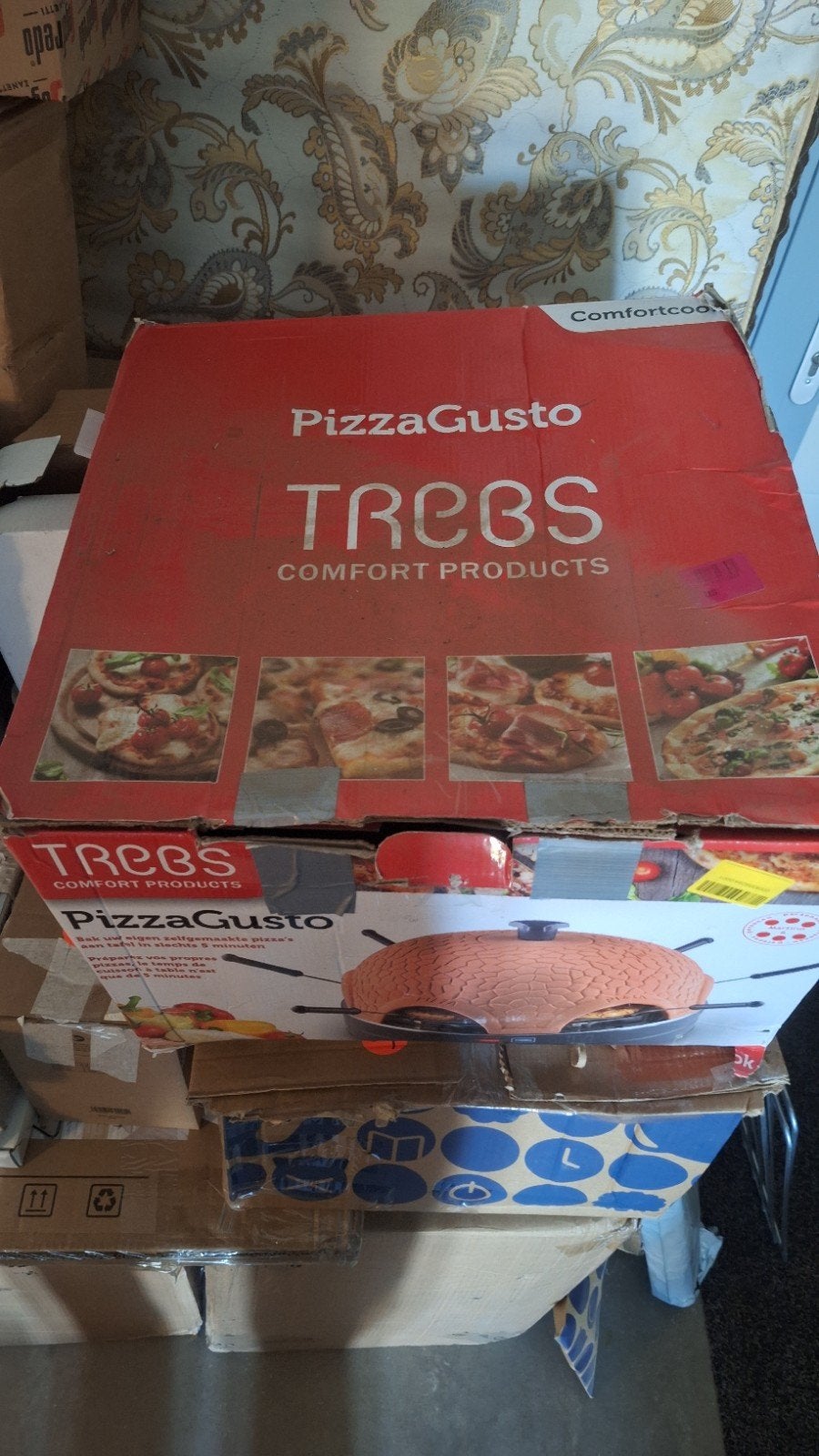 PizzaGusto Pizzaoven zonder bovenkant met onderzetter, Ophalen, Pizzaoven, Vrijstaand, Gebruikt