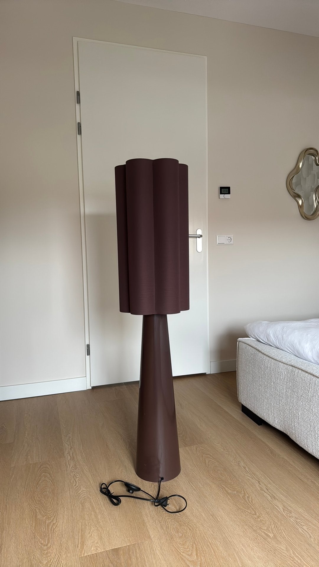 Vloerlamp Pandia Bruin Kwantum, Ophalen, Zo goed als nieuw, 150 tot 200 cm