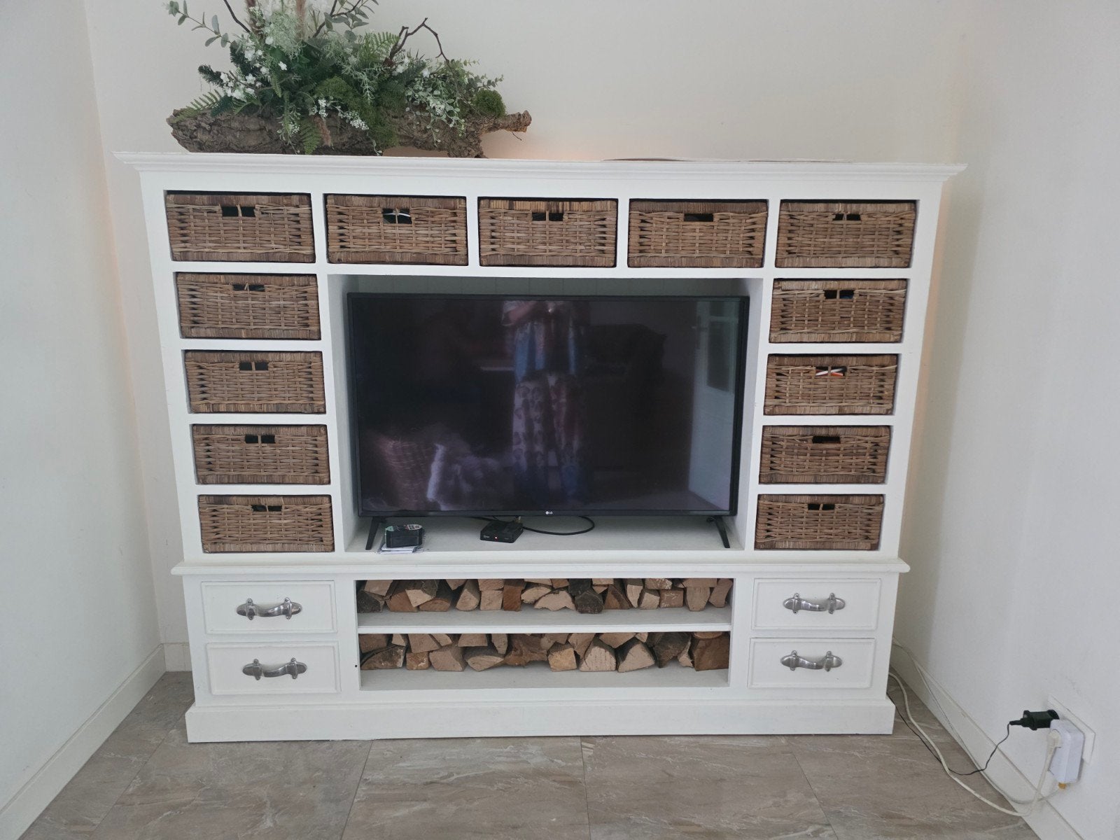 landelijke tv kast, Huis en Inrichting, Kasten | Televisiemeubels, Ophalen, Gebruikt, 200 cm of meer, 150 tot 200 cm