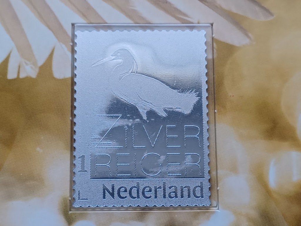 Zilveren postzegel De Zilverreiger - 2020, Verzenden, Na 1940, Postfris