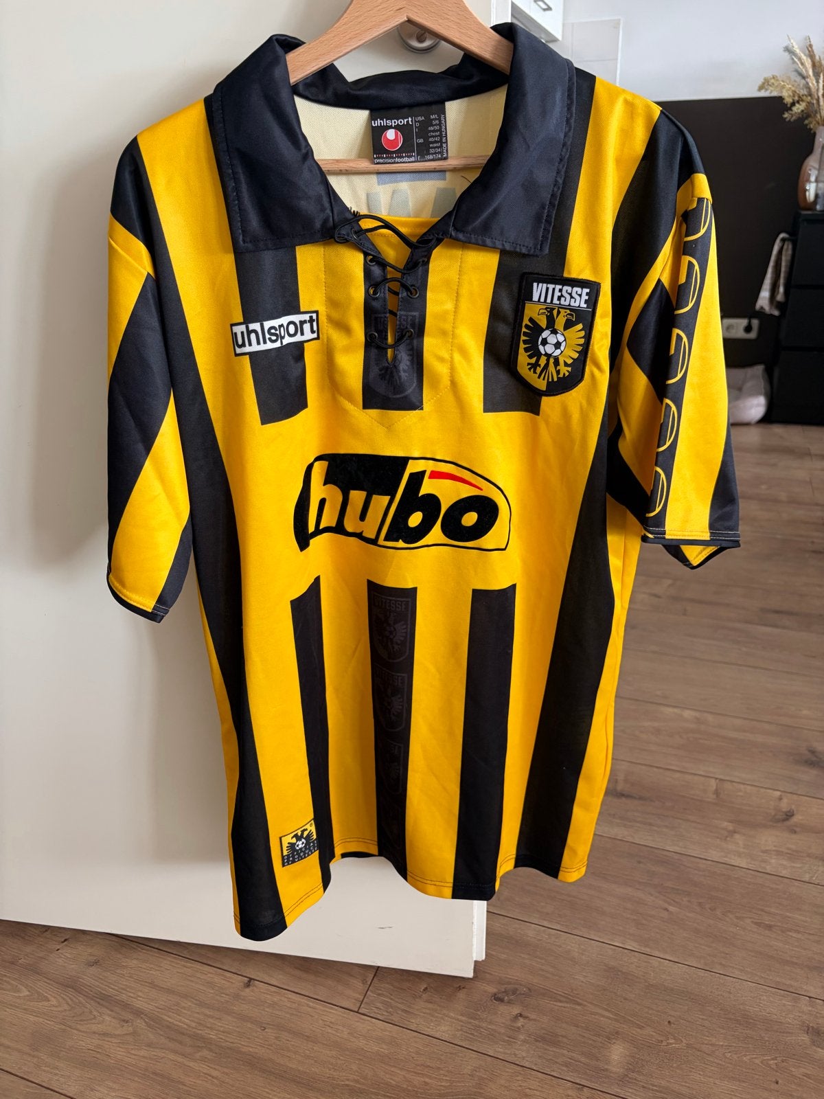 Vitesse Thuisshirt 1999-2000 Stefanovic #3 Maat L, Ophalen of Verzenden, Zo goed als nieuw, Maat 42/44 (L), Zwart