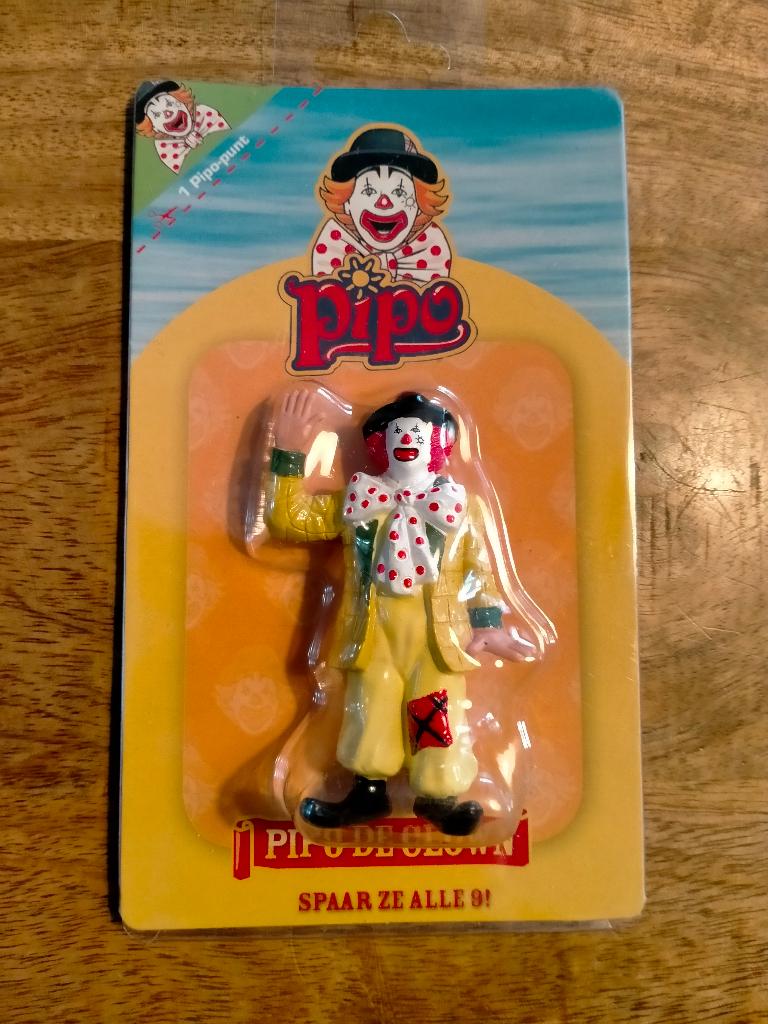 Pipo de Clown tv film serie tekenfilm figuur poppetje, Ophalen of Verzenden, Overige figuren, Zo goed als nieuw, Overige typen