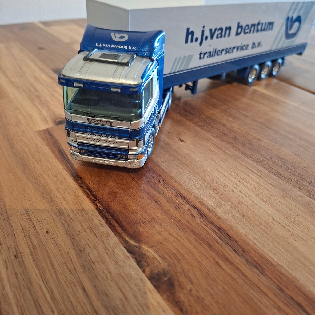 Scania vrachtwagen met trailer h.j. van bentum b.v., Verzenden, Zo goed als nieuw, Bus of Vrachtwagen, Tekno