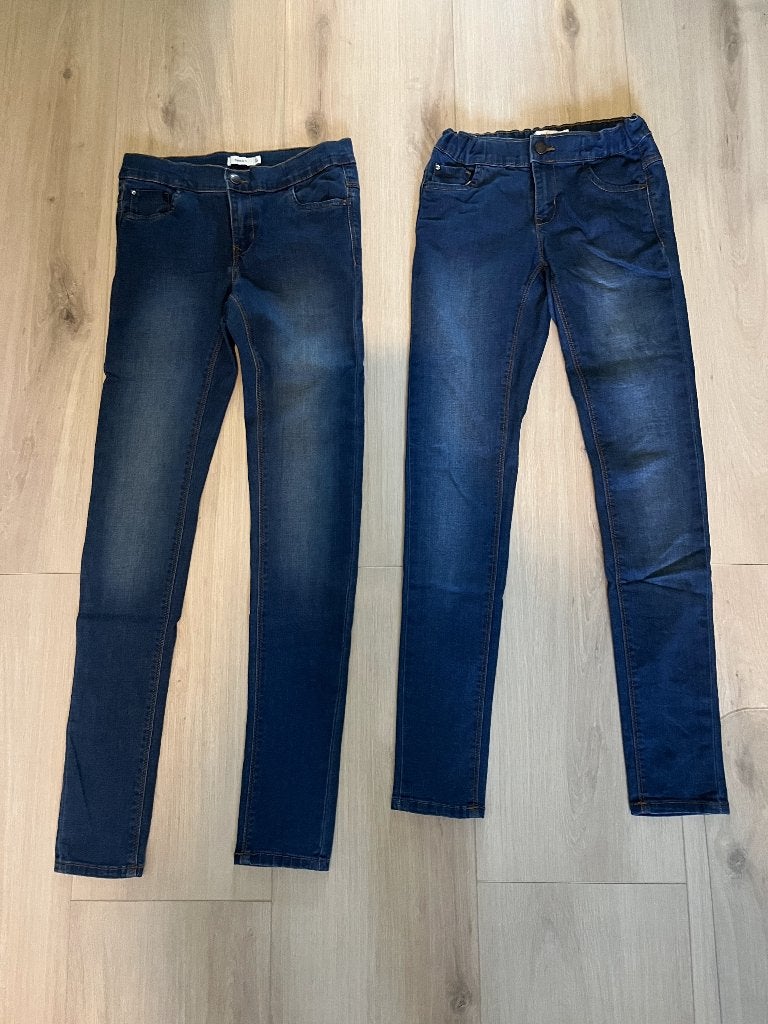2 spijkerbroeken van Name it 152 en 158, Broek, Meisje, Ophalen of Verzenden, Zo goed als nieuw