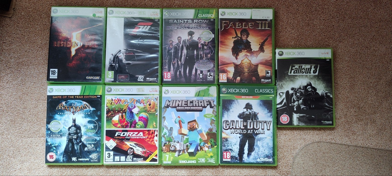 Xbox 360 spellen, oa Fallout, Fable, Minecraft en meer, Spelcomputers en Games, Avontuur en Actie, Gebruikt, Vanaf 18 jaar, 1 speler