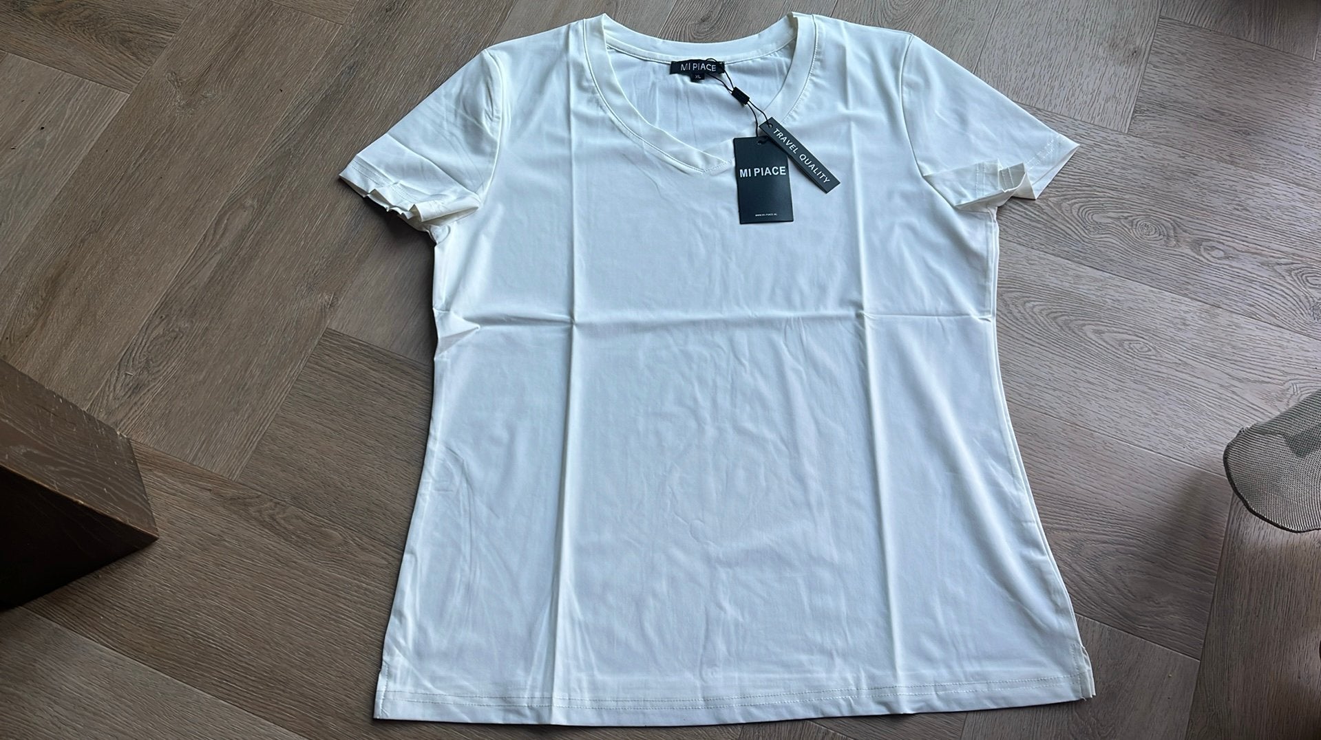 Dames shirt maat XL Mi Piace, Wit, Maat 46/48 (XL) of groter, Nieuw, Ophalen of Verzenden