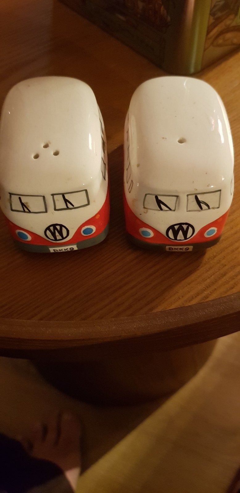 Peper en zoutstel kleine volkswagens, Keramiek, Overige typen, Ophalen of Verzenden, Zo goed als nieuw
