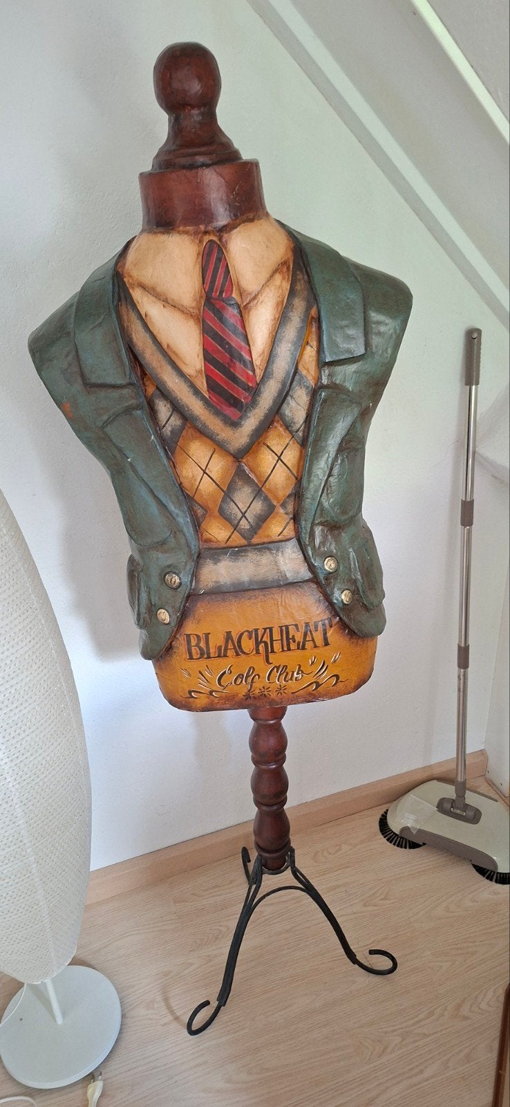 Vintage Paspop Torso BLACKHEAT Golf Club - Grote Buste, Ophalen of Verzenden