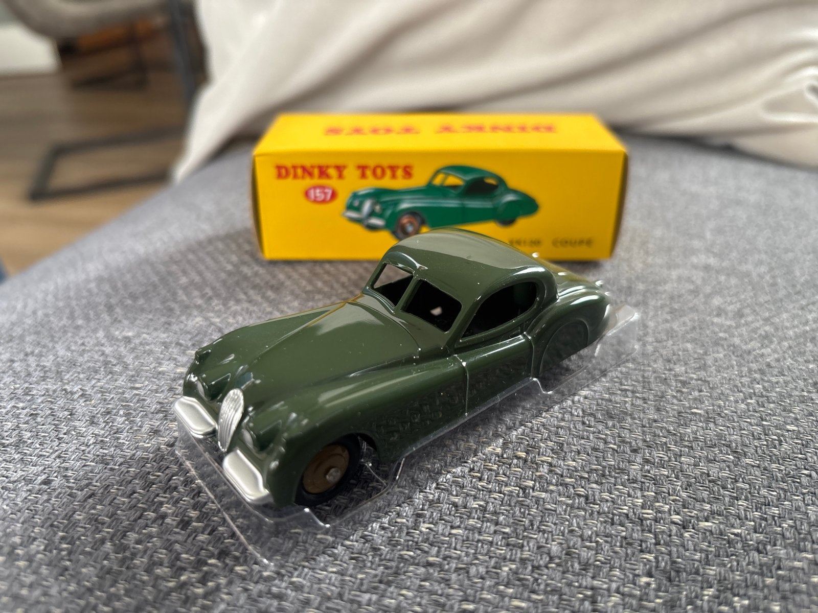 Dinky Toys 157 Jaguar XK120 Coupe - Groen (Nieuwstaat), Ophalen of Verzenden, Nieuw