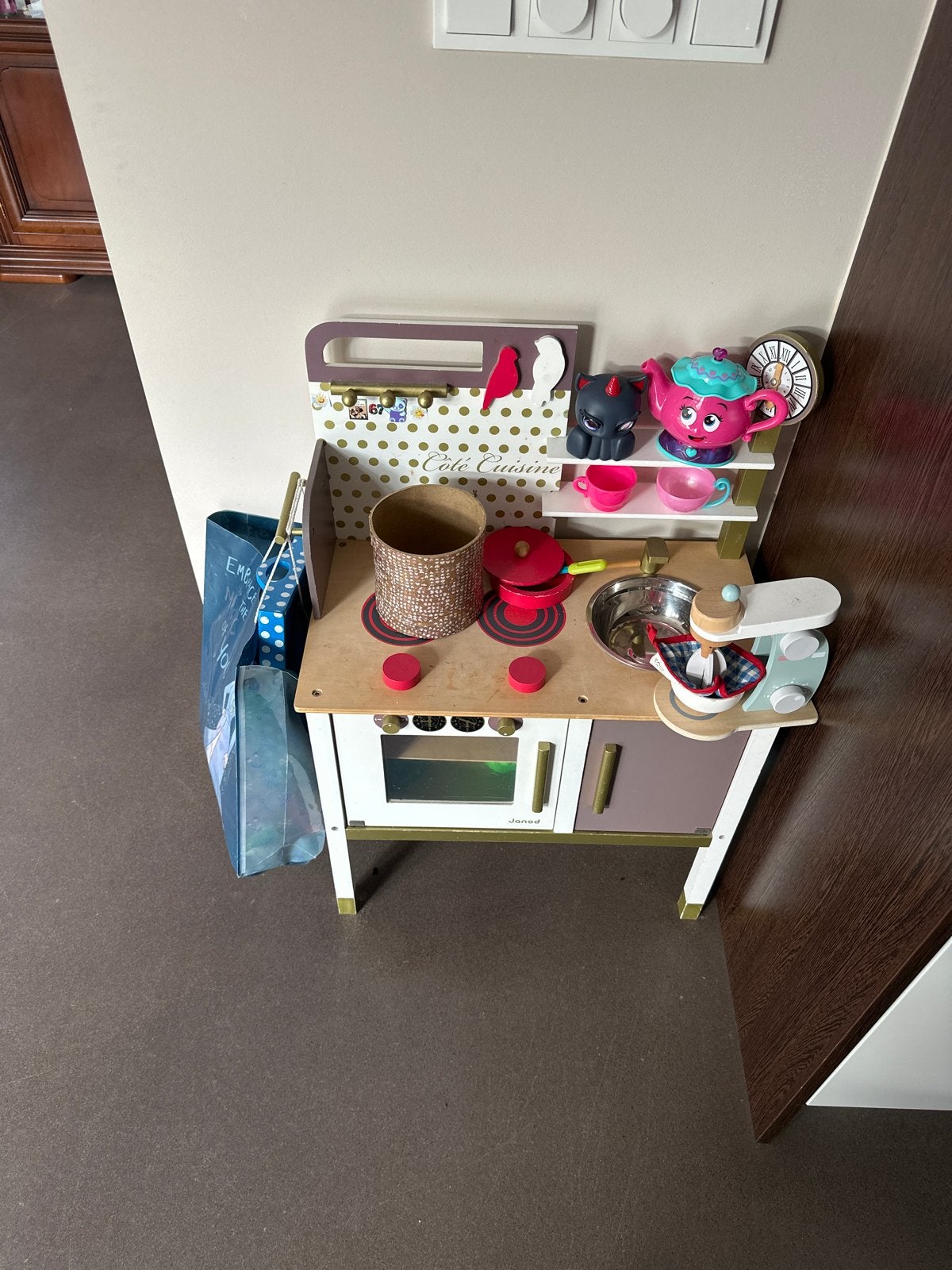 Houten speelkeuken met accessoires, Ophalen, Gebruikt, Jongen of Meisje