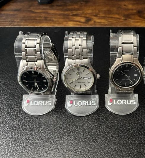 3x nieuwe Lorus heren horloges!, Sieraden, Tassen en Uiterlijk, Horloges | Heren, Overige merken, Staal, Staal, Polshorloge