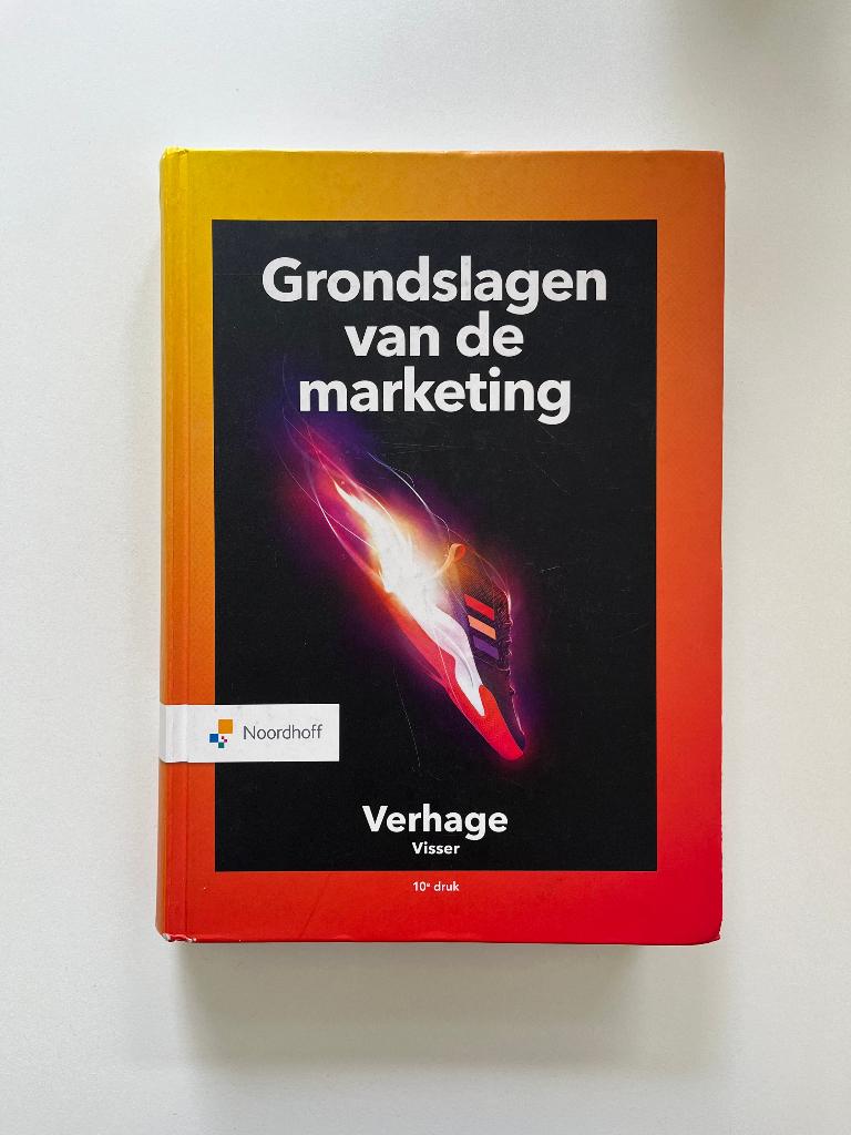 Grondslagen van de marketing, Boeken, Ophalen of Verzenden, Zo goed als nieuw, Economie en Marketing, Verhage Visser