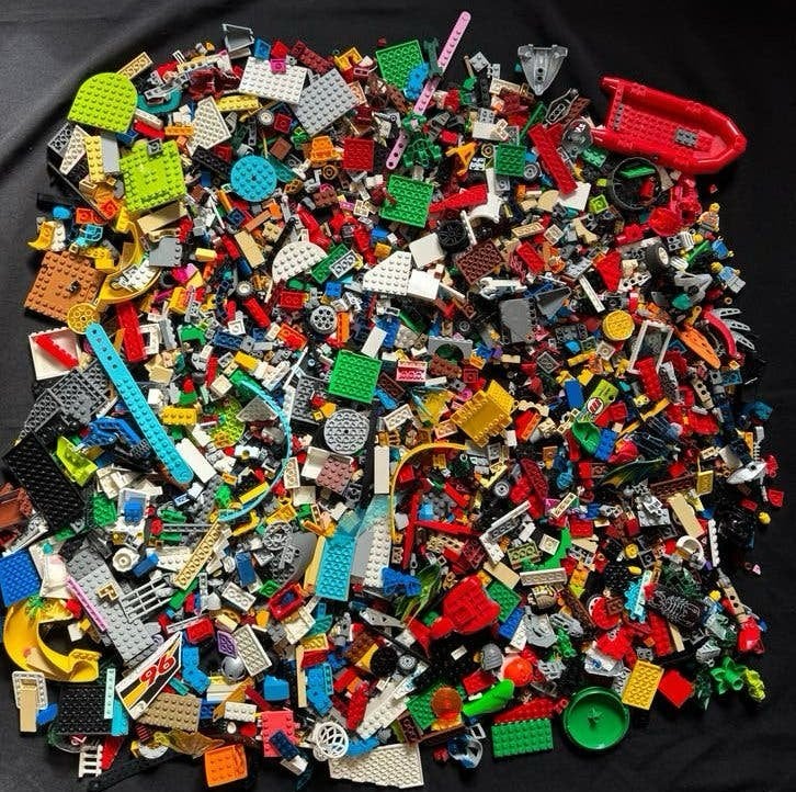 Grote partij diverse Lego bouwstenen en onderdelen, Gebruikt, Inclusief extra onderdelen, Lego, Ophalen of Verzenden