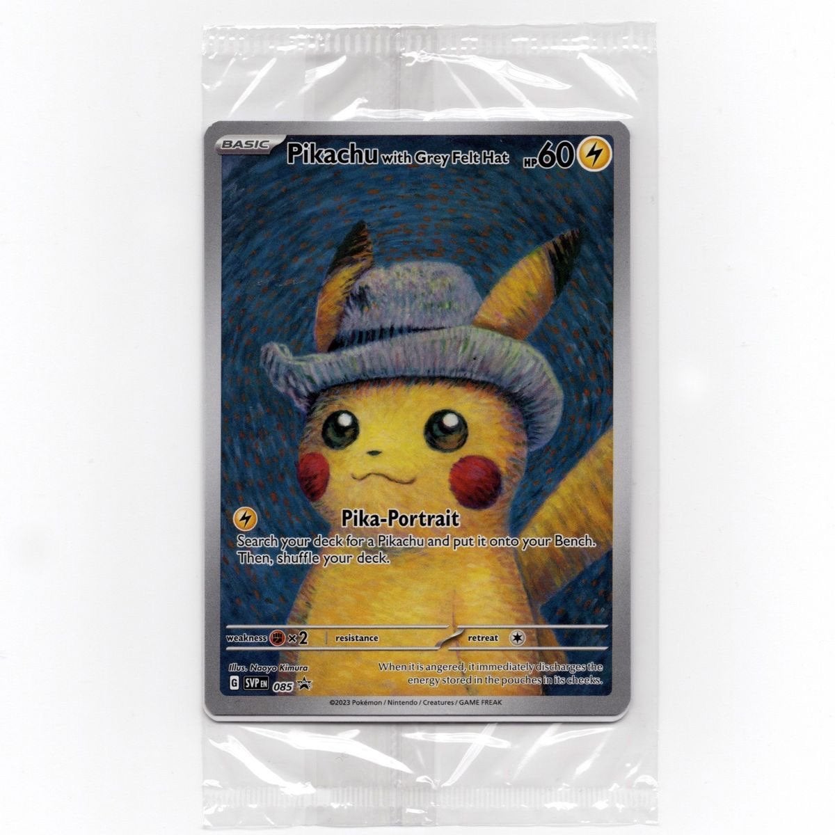 Pikachu van Gogh 085#, Ophalen of Verzenden, Nieuw, Losse kaart, Foil