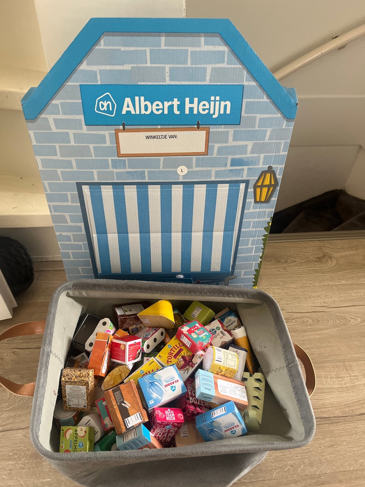 Albert Heijn mini winkeltje met veel mini's, Ophalen of Verzenden, Gebruikt, Jongen of Meisje