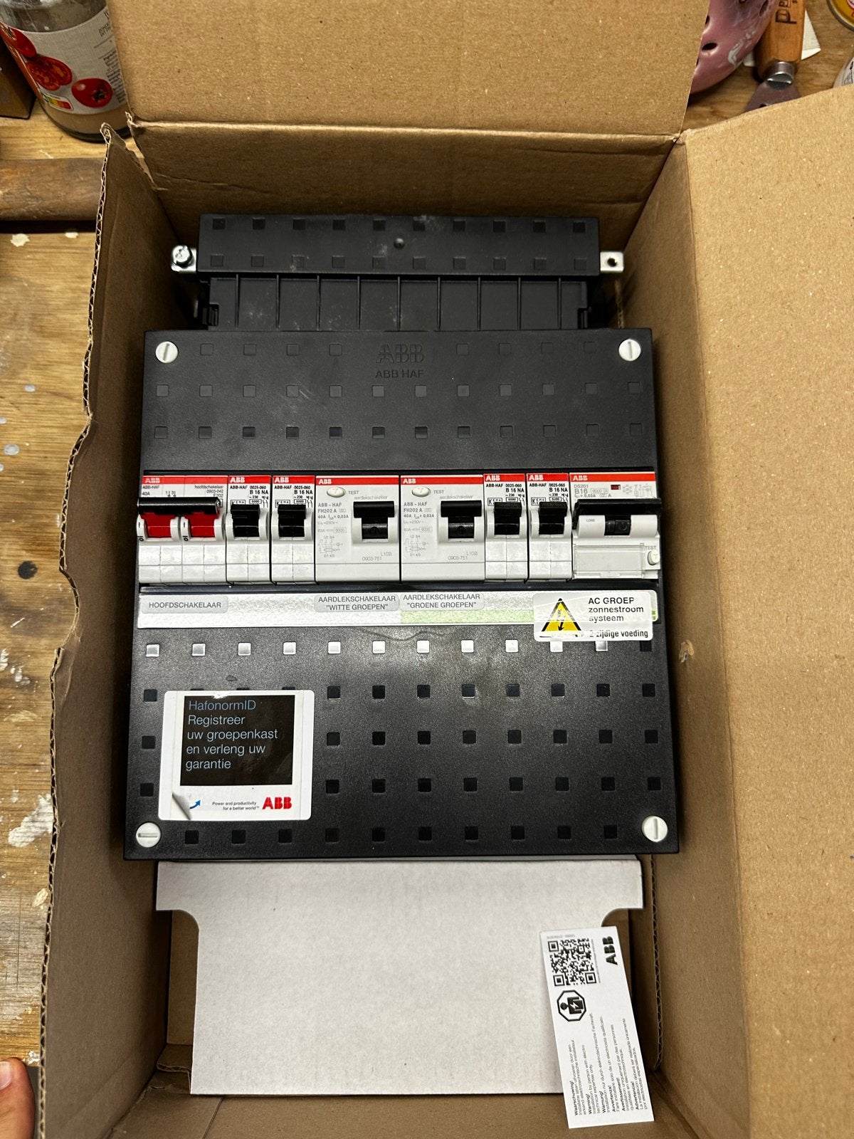 ABB Haf PV voorbereide groepenkast, Doe-het-zelf en Verbouw, Ophalen of Verzenden, Nieuw, ABB, Groepenkast