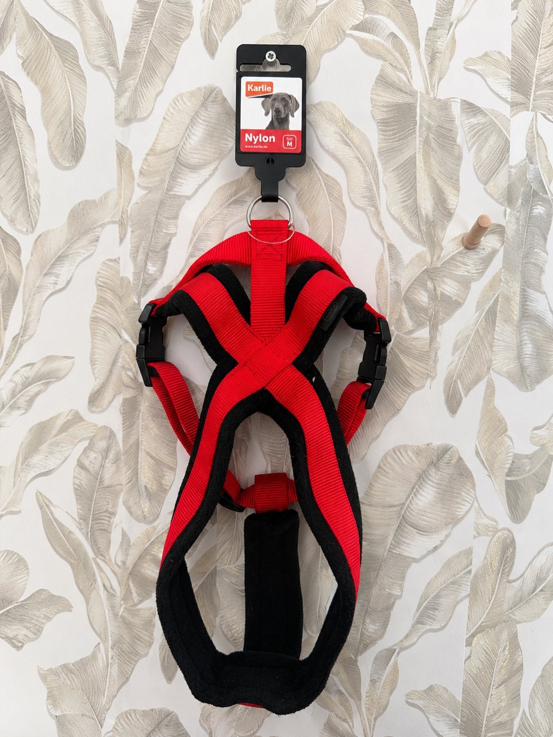 Karlie Cross hondentuig rood/zwart – maat M – 58-70 cm, Ophalen of Verzenden, Nieuw, Hondenriem-accessoire