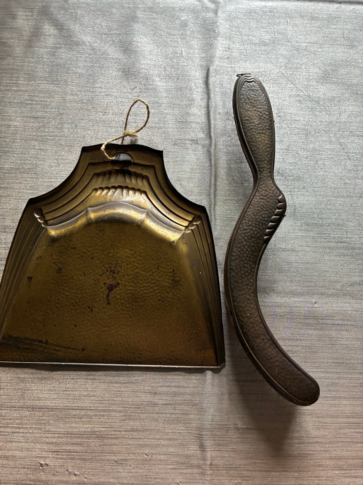 Vintage koperen stoffer en blik set, Ophalen of Verzenden